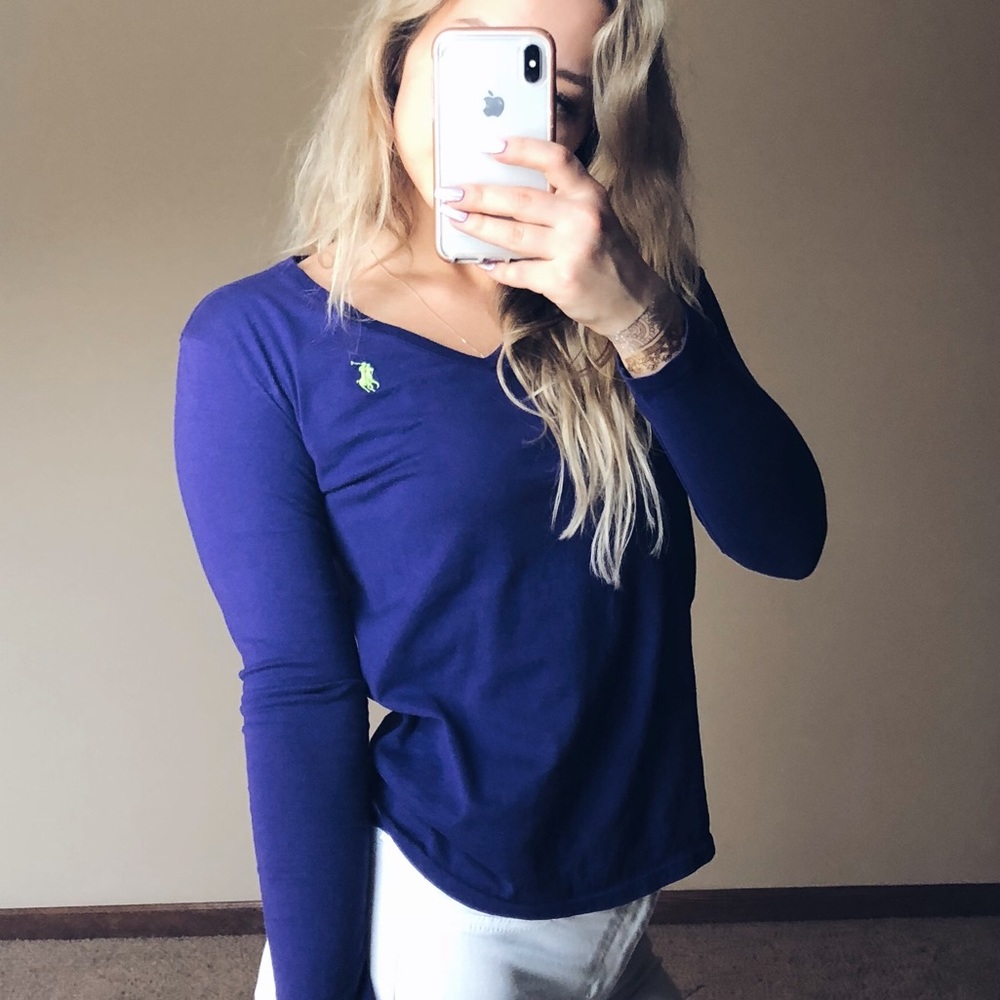 Polo Ralph Lauren Purple Long Sleeve
